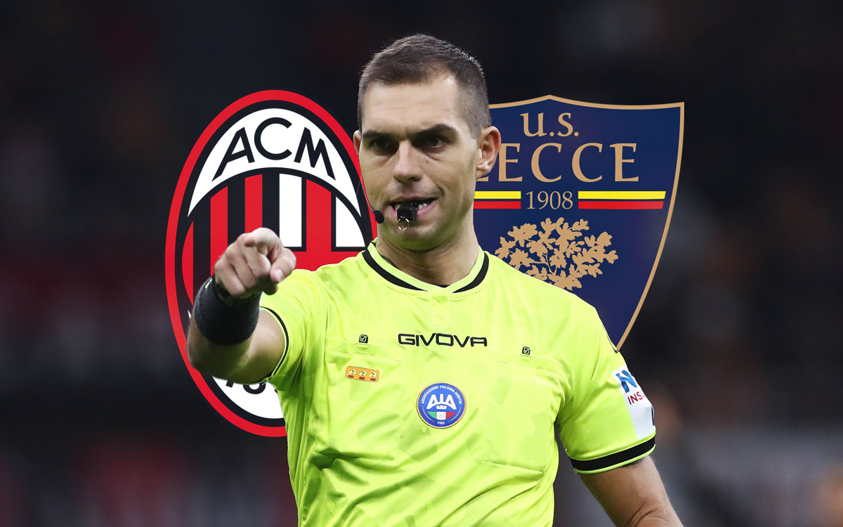 Official: Zufferli named referee for Milan vs. Lecce – even record so far