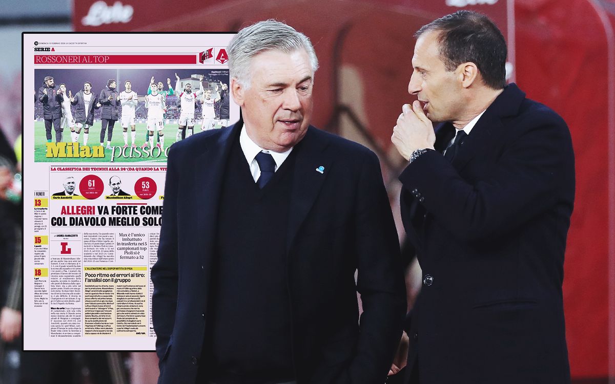 GdS: ‘Only Ancelotti is better’ – Allegri’s skill with numbers proven once again