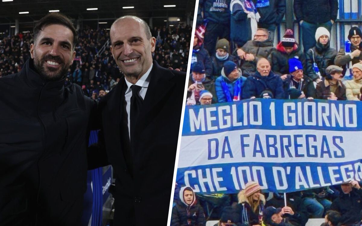 Como fans aim jab at Allegri while Fabregas slams ‘boring’ Serie A: “One day with Fabregas”