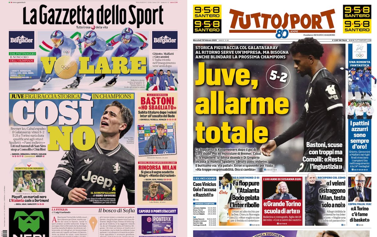 Gallery: ‘Scudetto dream on the line’, ‘Objective -5’ – Today’s front pages in Italy