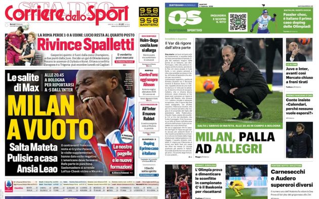 front pages 3 february