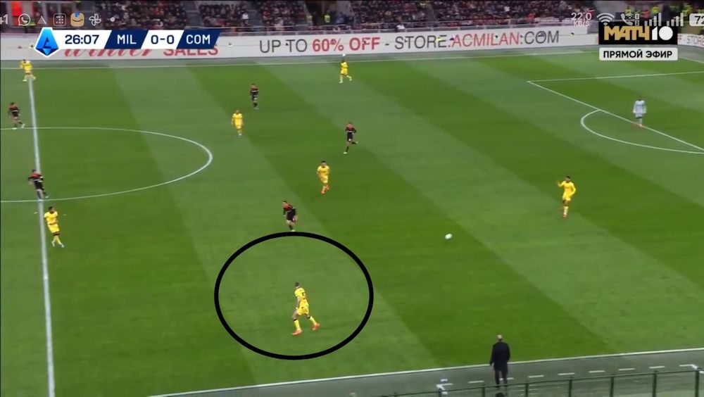 tactical analysis milan 1-1 como