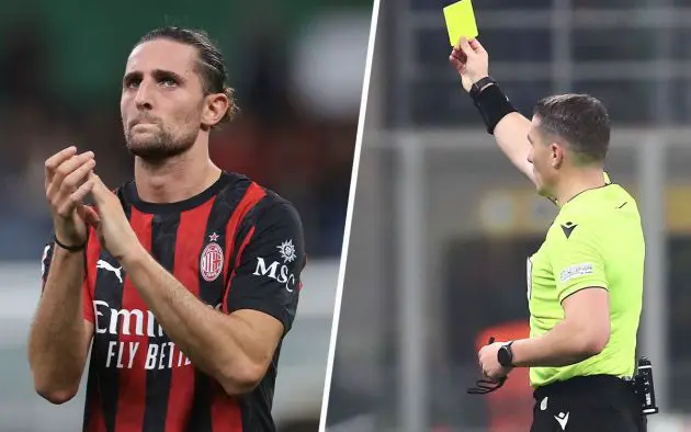 Rabiot yellow card