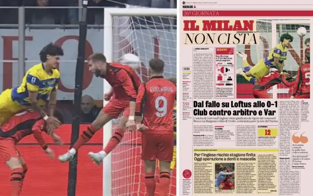 gazzetta milan furious parma troilo