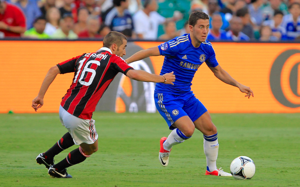 AC Milan v Chelsea eden hazard
