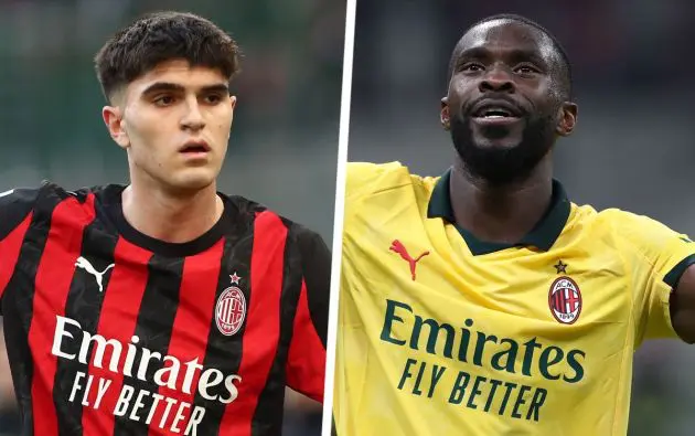 Davide Bartesaghi of AC Milan Fikayo Tomori