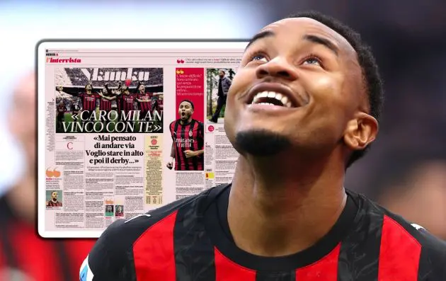 Christopher Nkunku of AC Milan