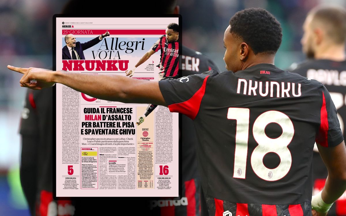 GdS: 'Allegri votes Nkunku' - Frenchman to lead line in Pisa with aim to put pressure on Inter