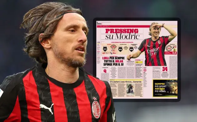 Luka Modric of AC Milan