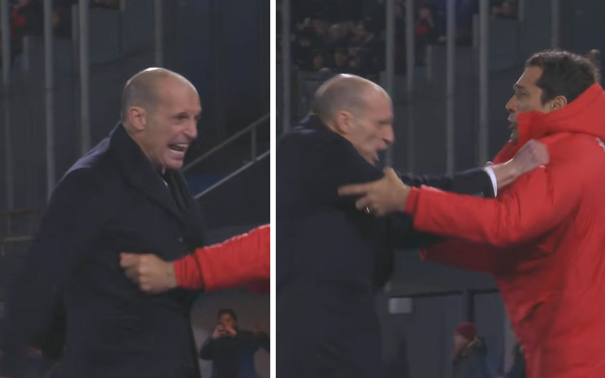 Watch: Allegri lets his emotions out after Modric’s crucial winner against Pisa