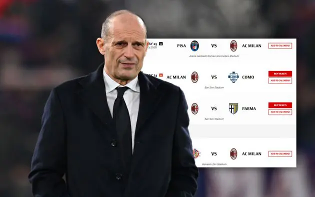 Allegri and run of revenge