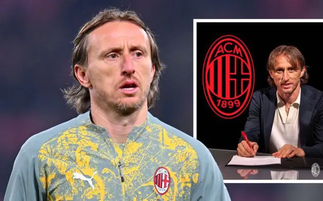 Luka Modrić of AC Milan
