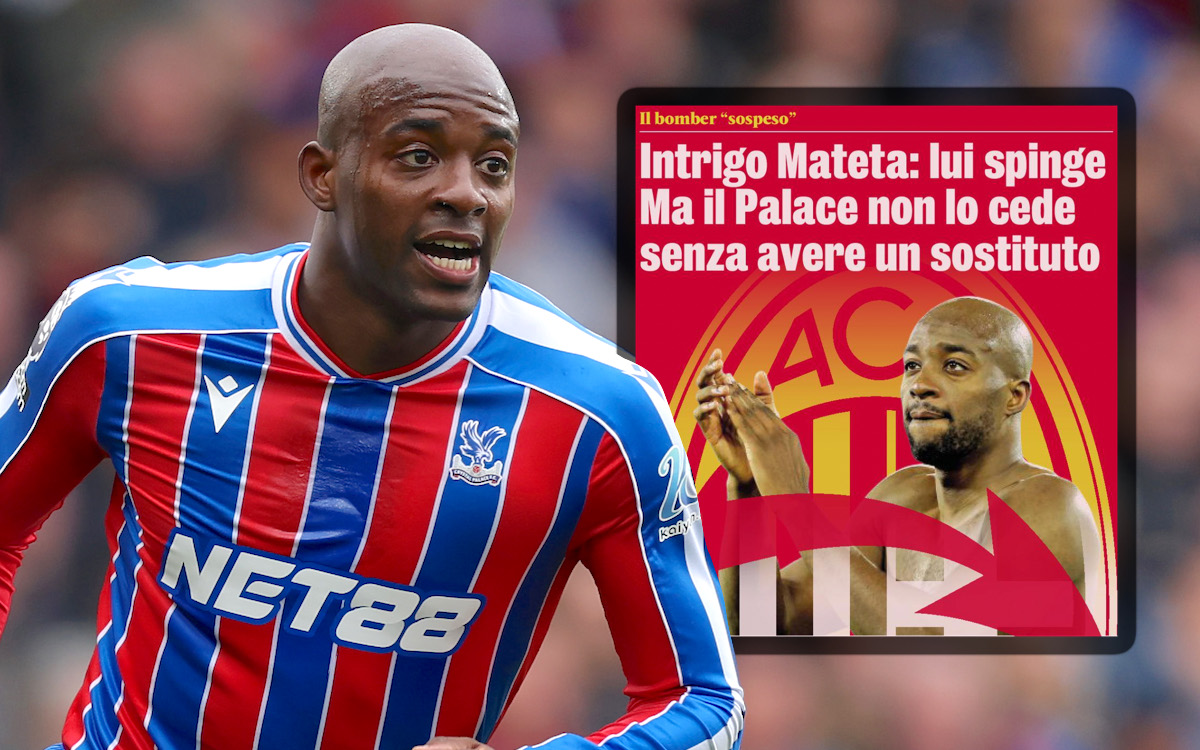 GdS: ‘Mateta intrigue’ – Milan left in suspense as Crystal Palace search for replacement