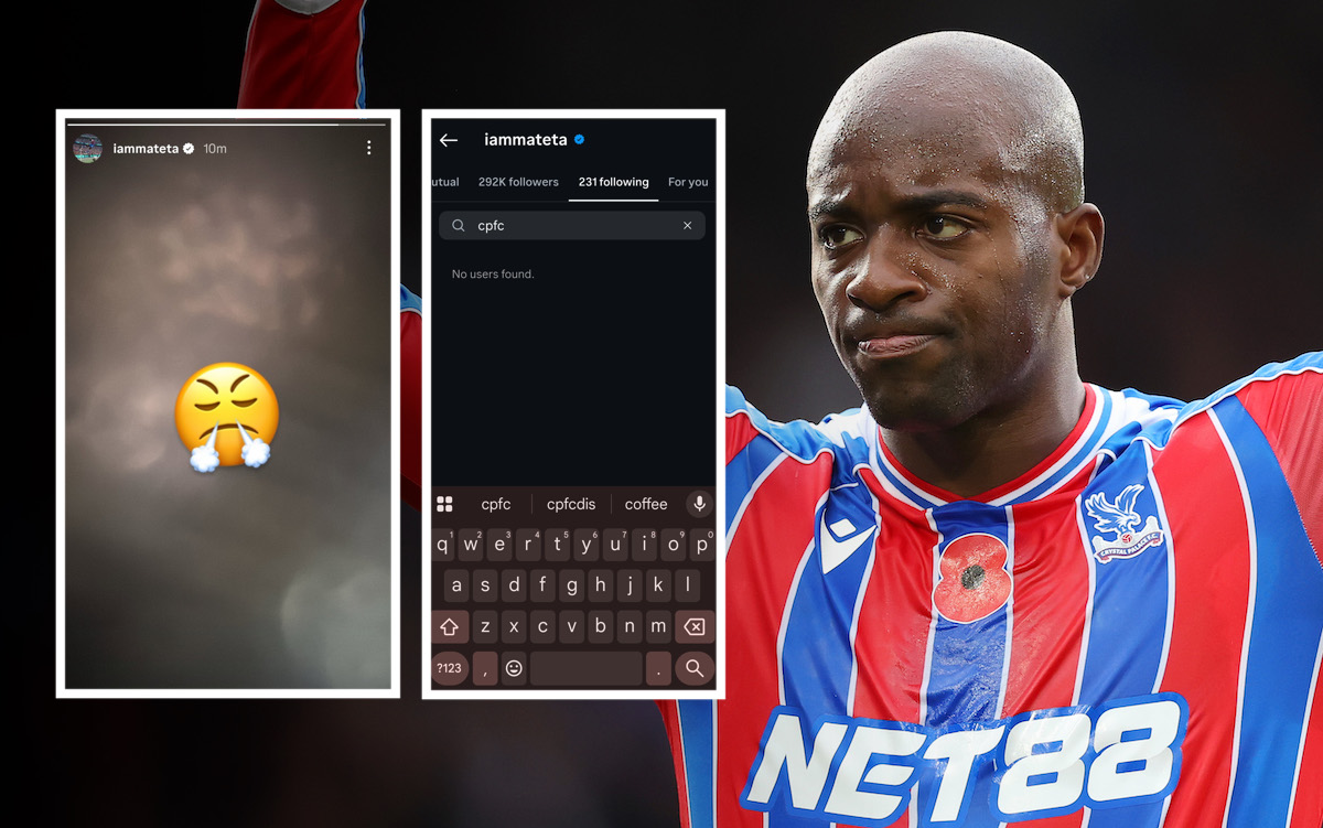 Angry face and an unfollow: Mateta makes thoughts towards Crystal Palace clear on social media