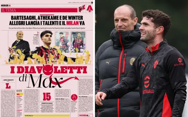 Gazzetta on talents, Allegri and Pulisic