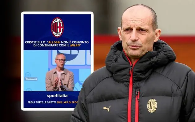 Massimiliano Allegri Head coach of AC Milan