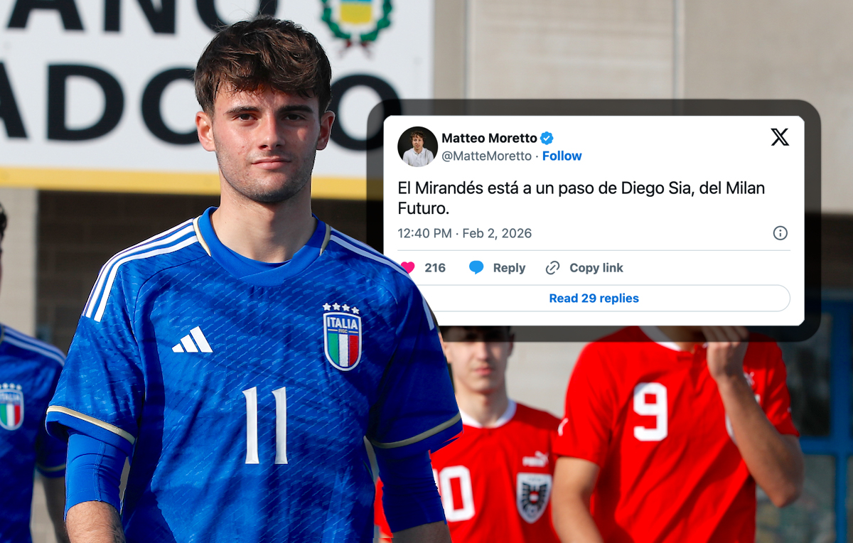Moretto: Milan Futuro star Diego Sia expected to join Mirandes - the latest