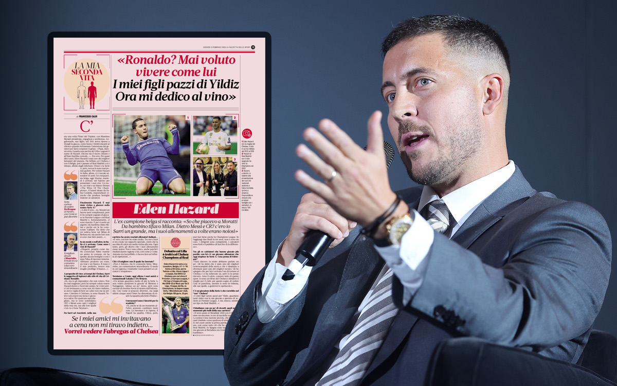 Eden Hazard makes admission regarding career regret: "As a kid, I supported Milan"