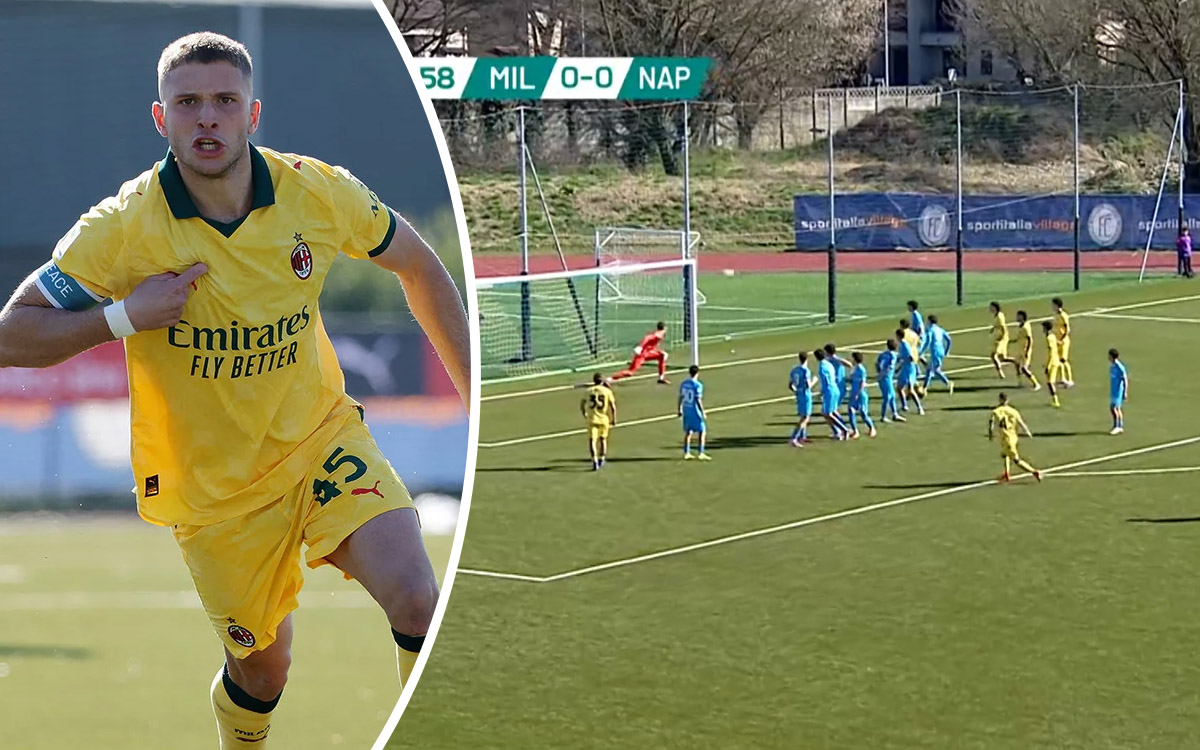Watch: Scotti scores brace for Milan Primavera including lovely free-kick
