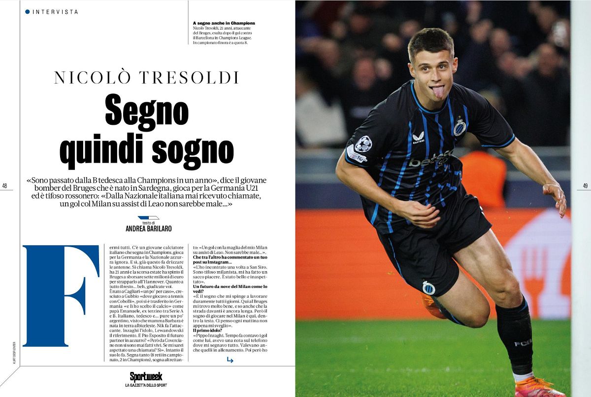 Tresoldi and Sportweek inside