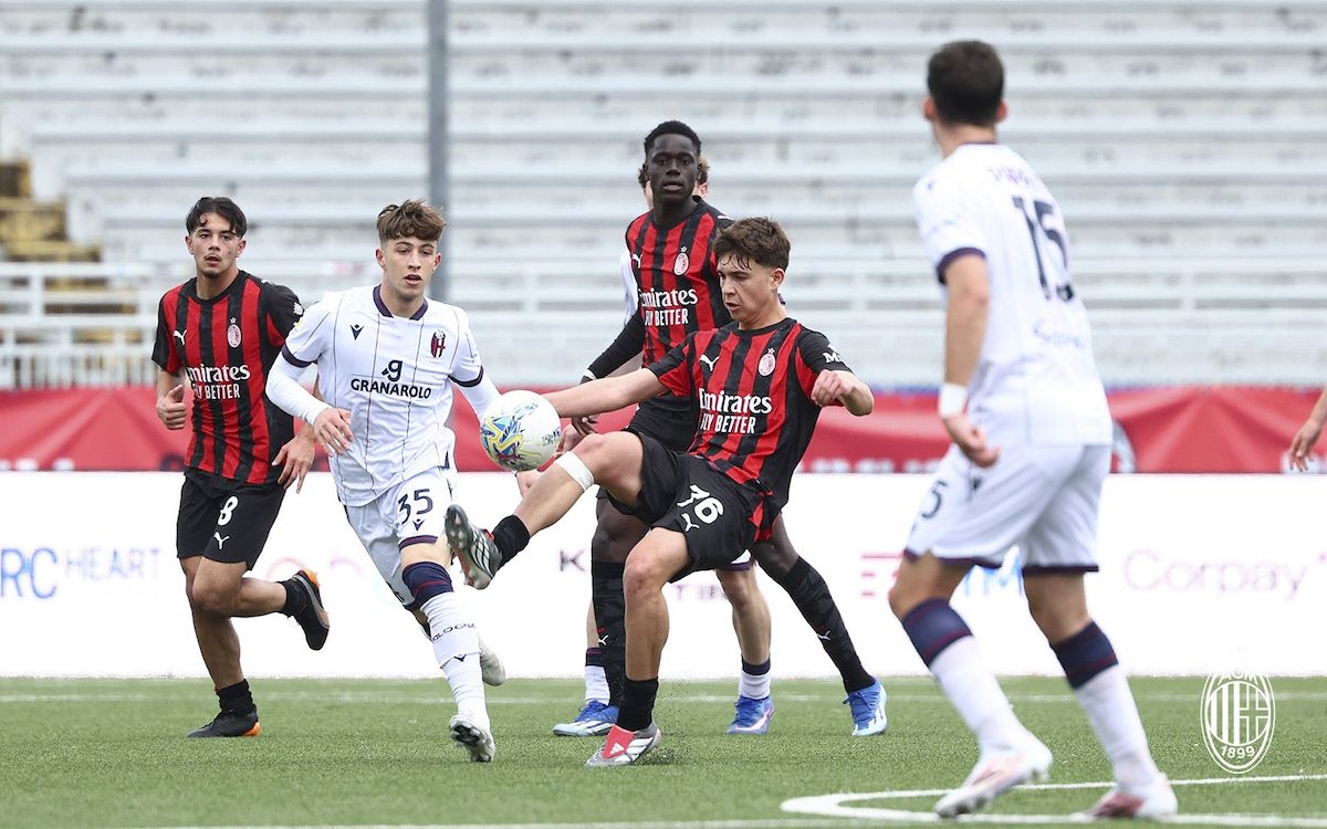 Milan Primavera 1-1 Bologna: Domnitei's early opener not enough but losing run ends