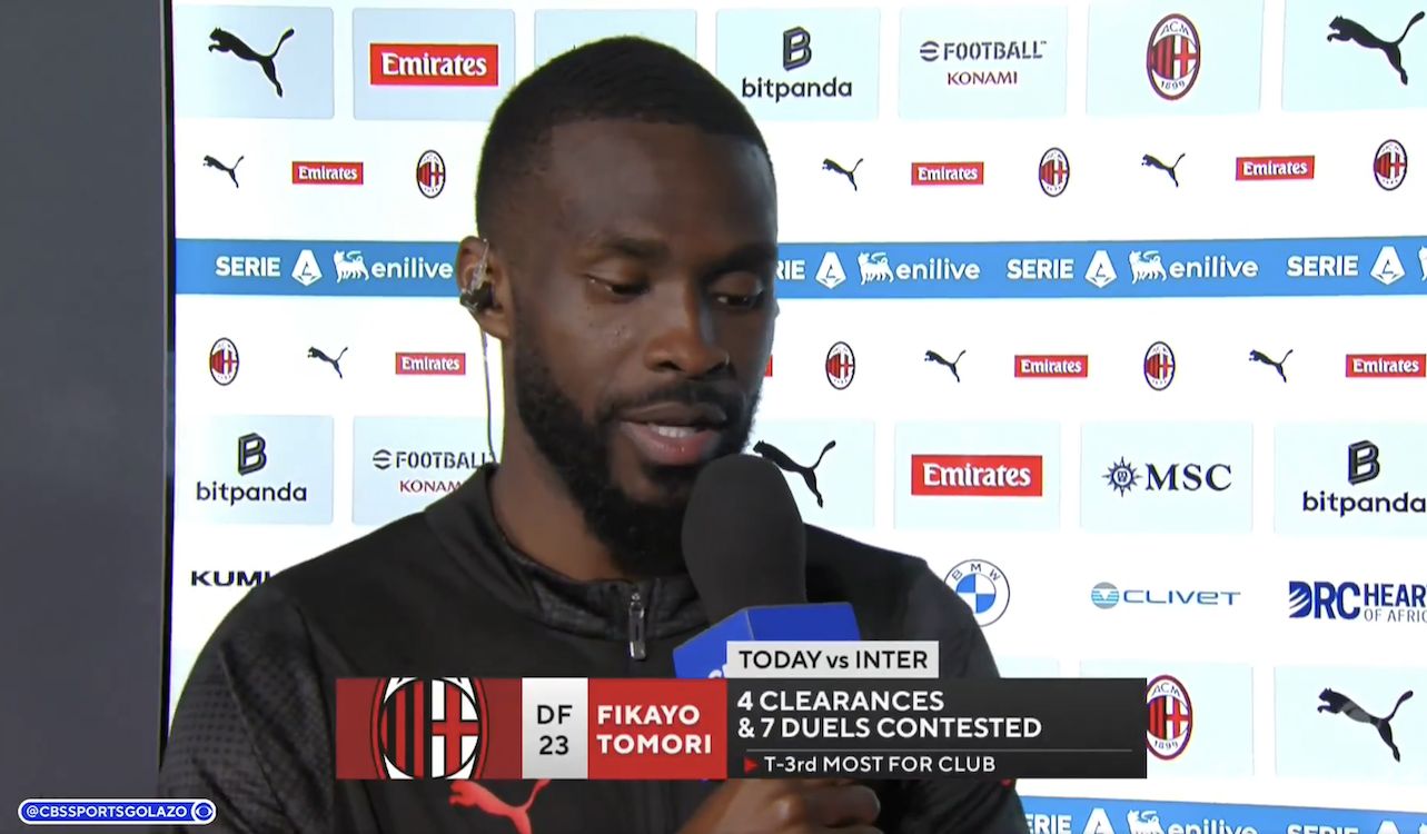 Tomori proud of Milan's defensive effort in win over Inter: "A testament to the work we've done"