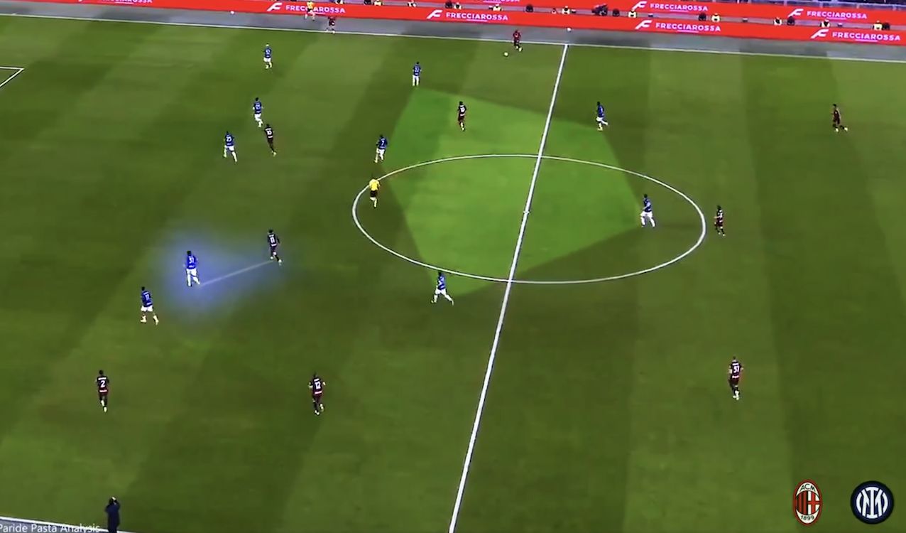 Watch: Tactical camera shows how Milan cleverly created opening vs. Inter for winning goal