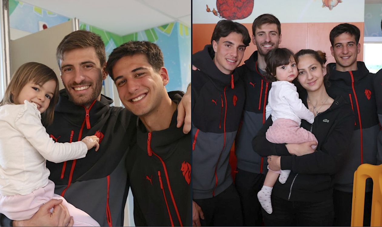 Four Milan players bring smiles to children's ward at Varese hospital - Gabbia's words