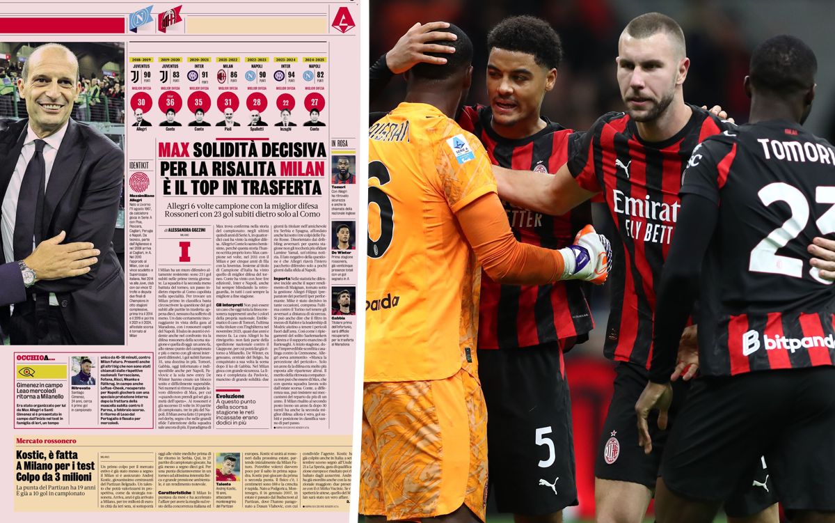 GdS: Allegri a 'wizard' - Milan head into huge Napoli clash with crucial certainty