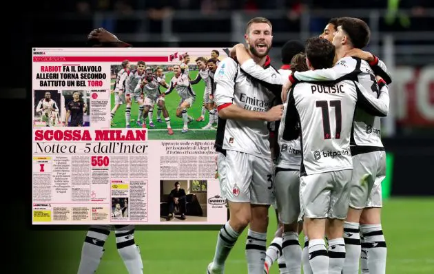 Strahinja Pavlovic of AC Milan celebrates