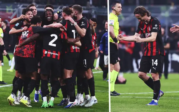 Derby win Milan players