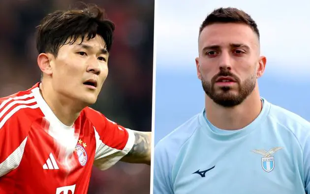 Minjae Kim of FC Bayern München mario gila