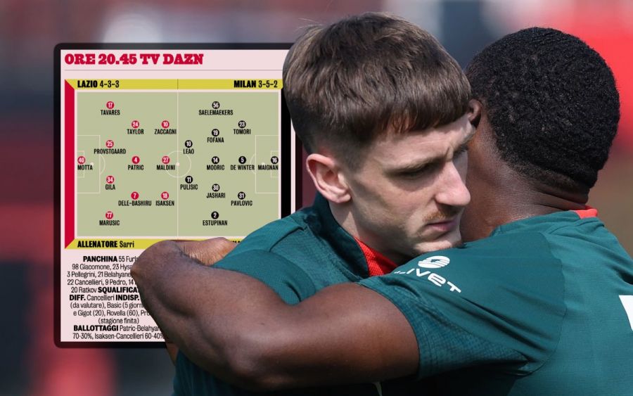GdS: Predicted XIs for Lazio vs. AC Milan - Allegri makes his final choices