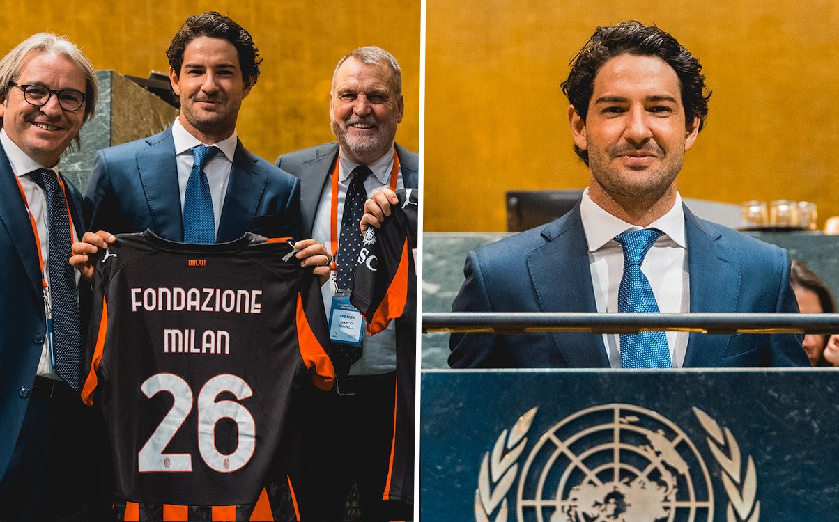 Pato speaks on behalf of AC Milan delegation at United Nations event: "A second family"