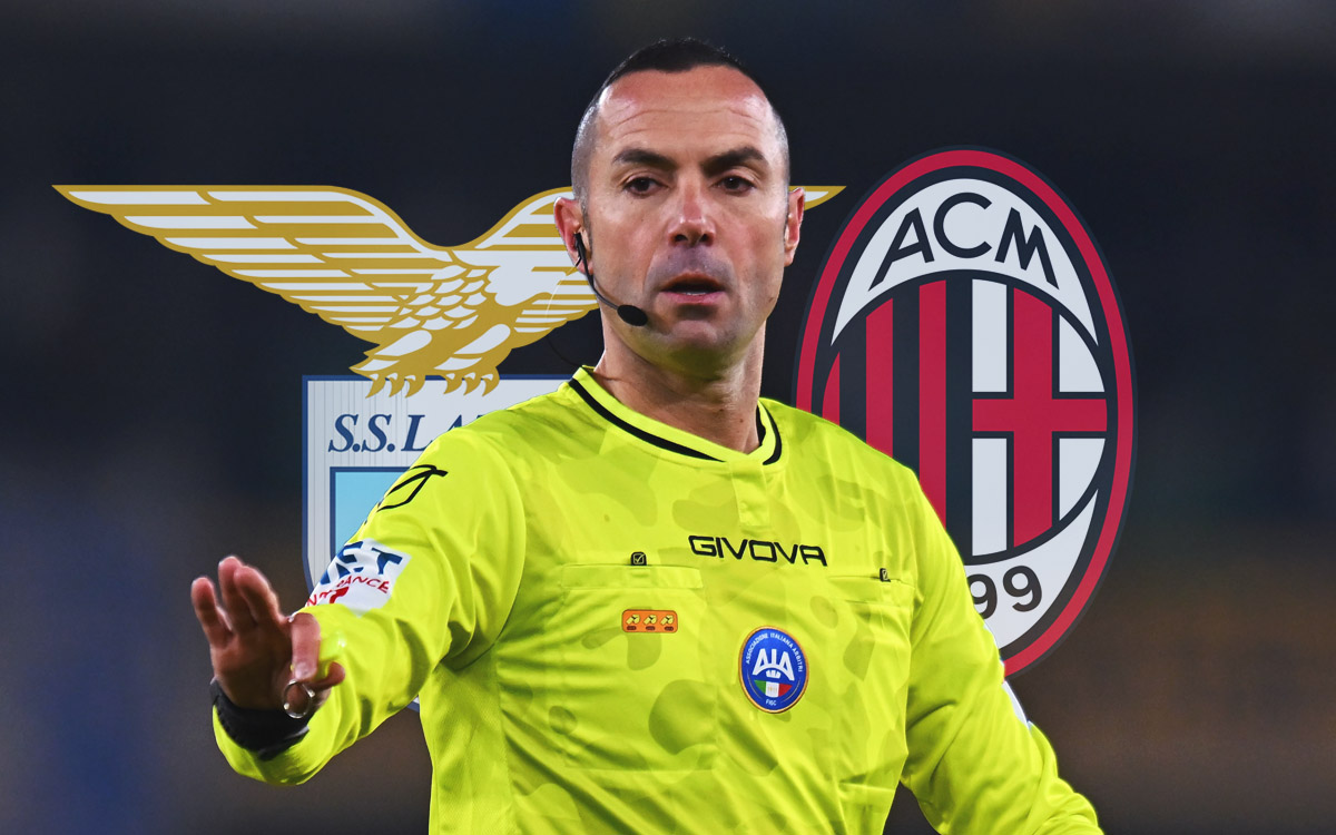 Guida named the referee for Lazio vs. Milan - positive record but one concern