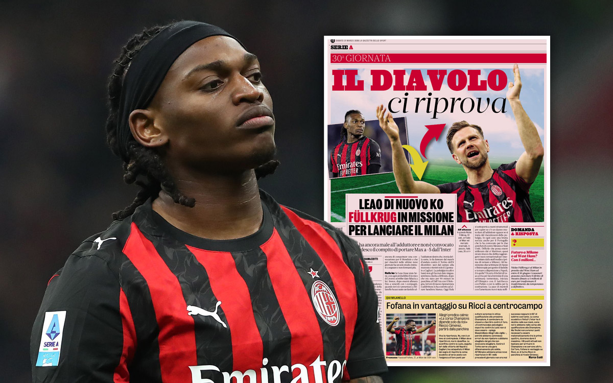 GdS: Tests instead of Torino for Leao as Fullkrug gears up for big opportunity
