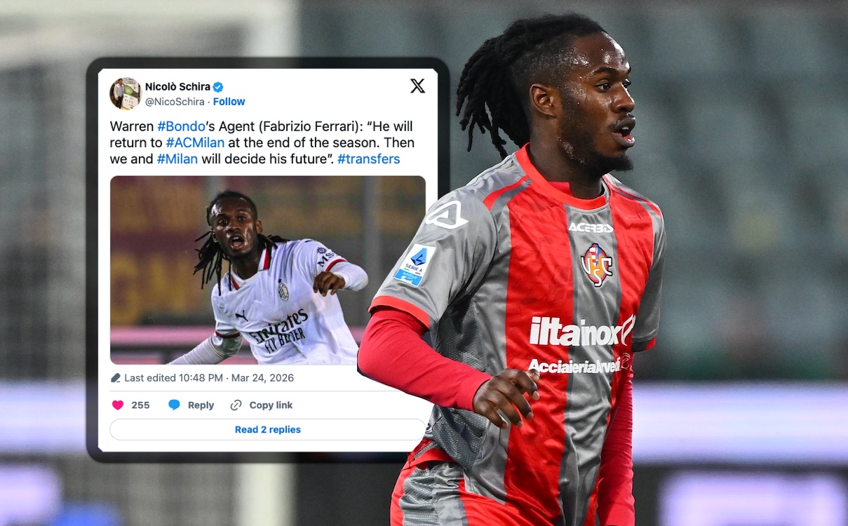 Bondo's agent offers update on planned summer talks: "We and Milan will decide"