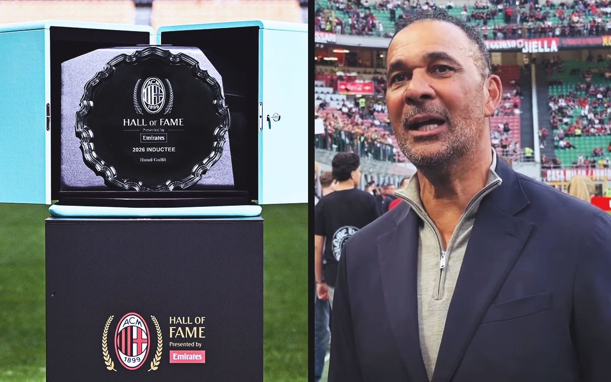 Gullit describes San Siro change and Hall of Fame induction: "I'm very proud"