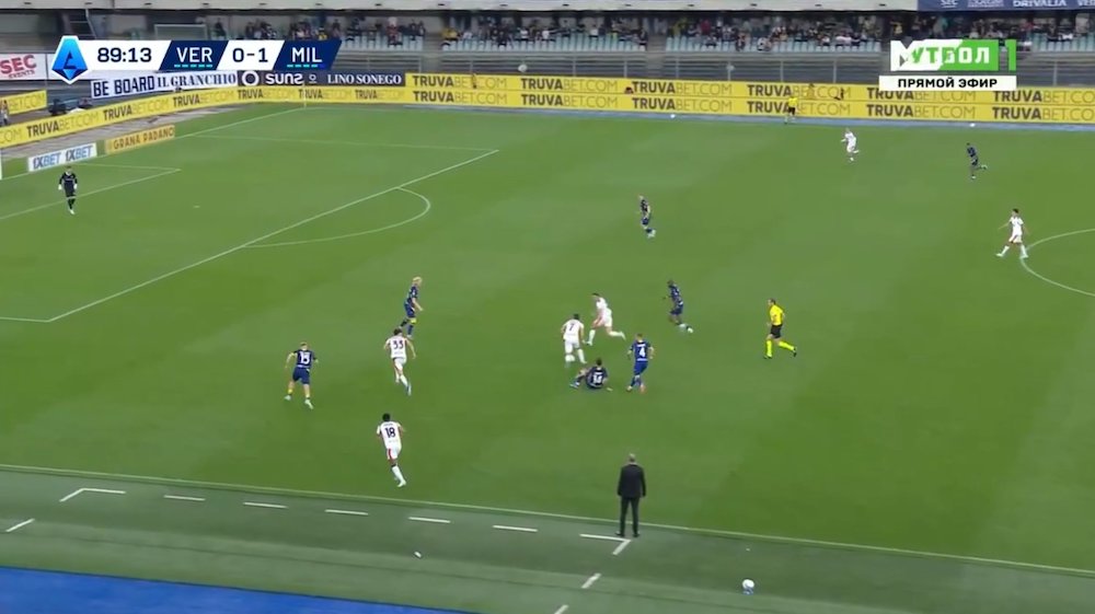 tactical analysis verona 0-1 milan