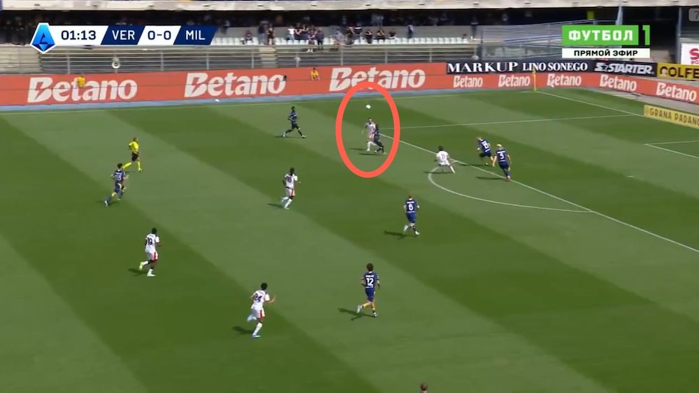 tactical analysis verona 0-1 milan