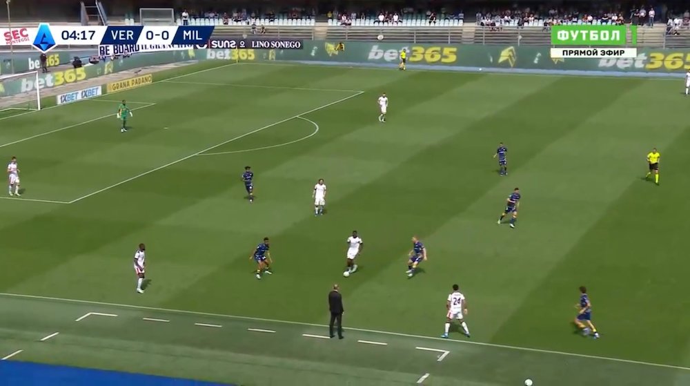 tactical analysis verona 0-1 milan