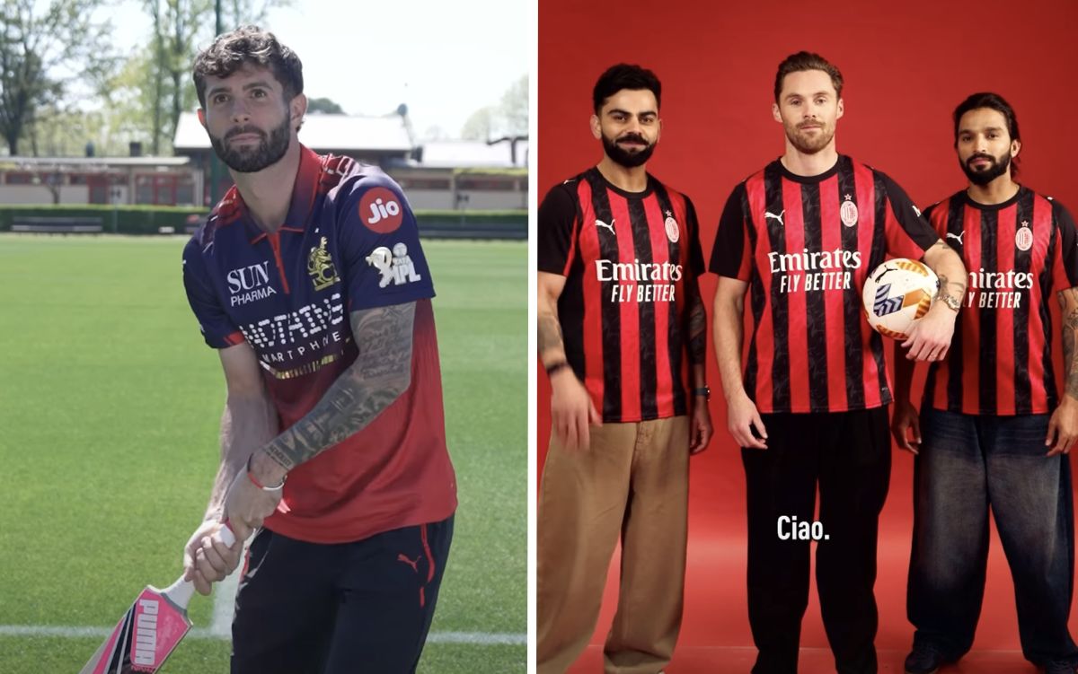 Royal Challengers Bengaluru and AC Milan collab as Pulisic and Kohli swap sports - video