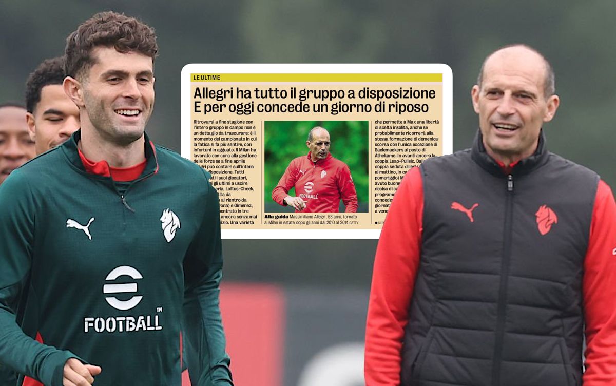GdS: Allegri will have full squad vs. Juventus - day off granted after positive Wednesday