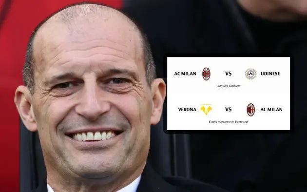 AC Milan coach Massimiliano Allegri