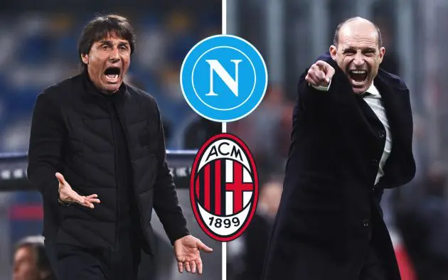 Conte and Allegri ahead of Napoli-Milan