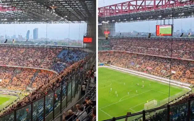 Curva Sud support Milan-Udinese