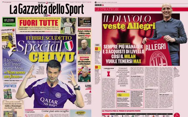Gazzetta headlines April 17 2026