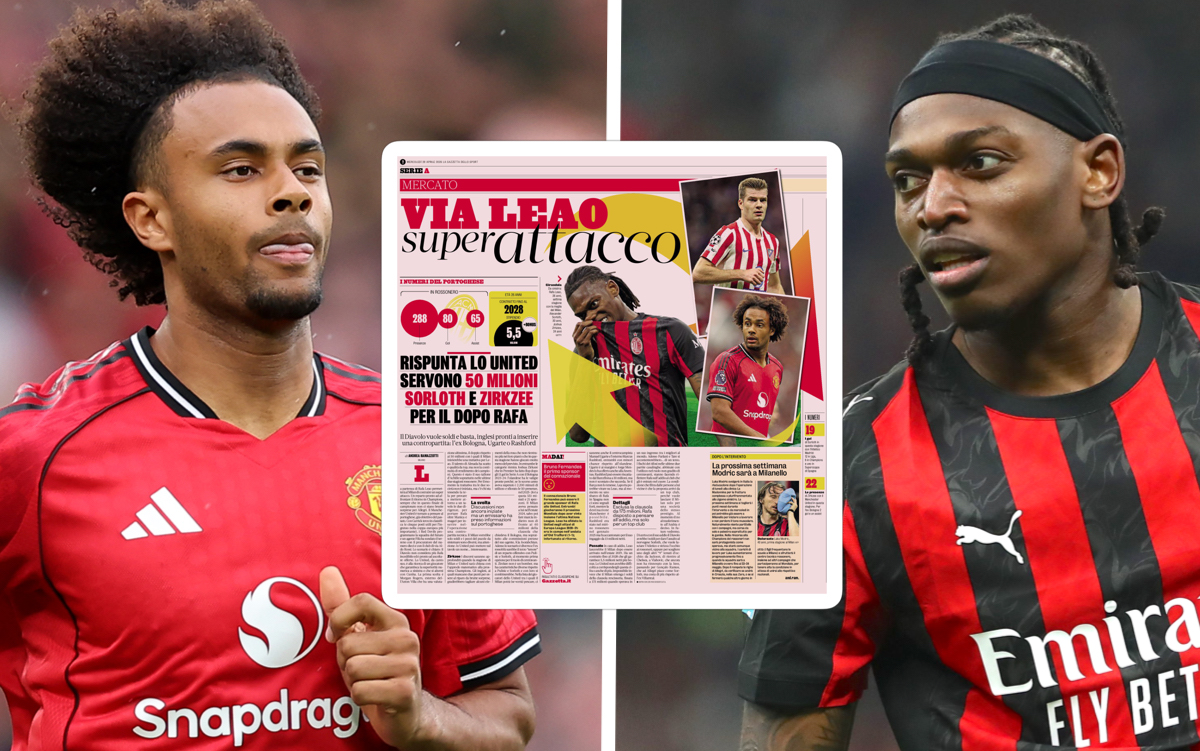 GdS: Leao sold for a 'super attack' - Milan's rebuild plan involves Man Utd outcast and Sorloth