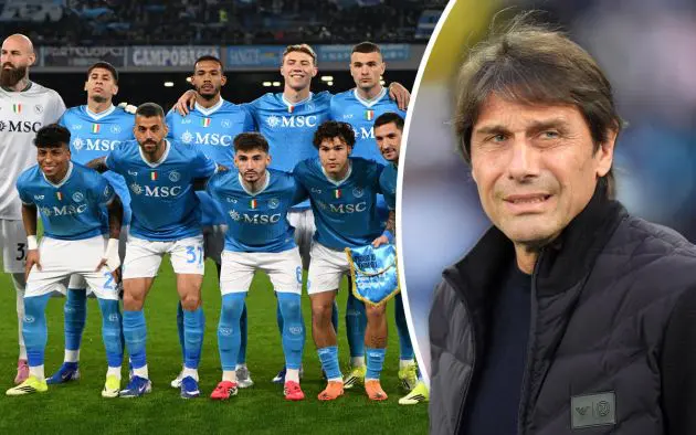 Napoli team and Conte