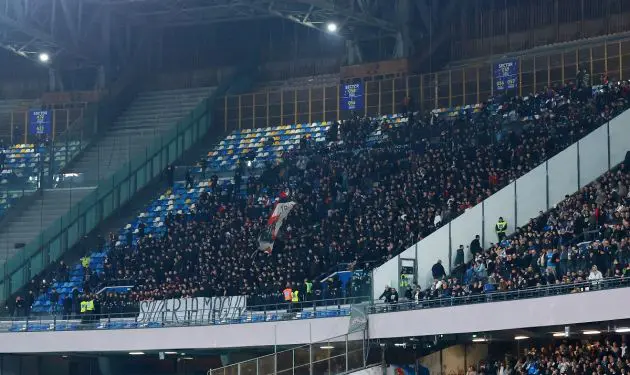Milan fans away at Napoli
